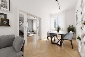 Visualisierung | Esszimmer/Bibliothek
