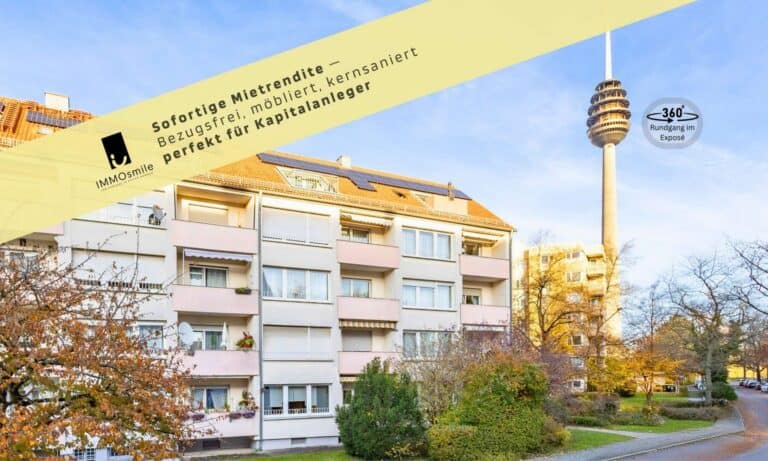 Kapitalanlage am Fernsehturm — Sanierte, möblierte 2‑Zi.-Wohnung mit Loggia