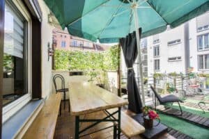 Sonnige Dachterrasse in Südausrichtung