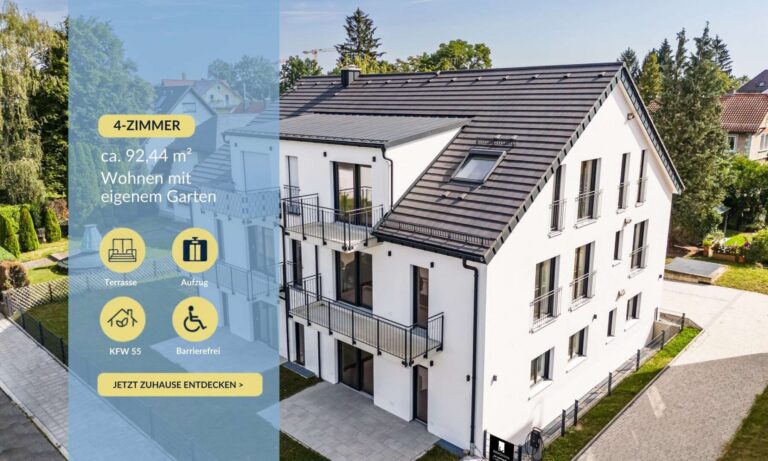 Ansicht auf das modern erbaute Anwesen mit 6-Wohneinheiten