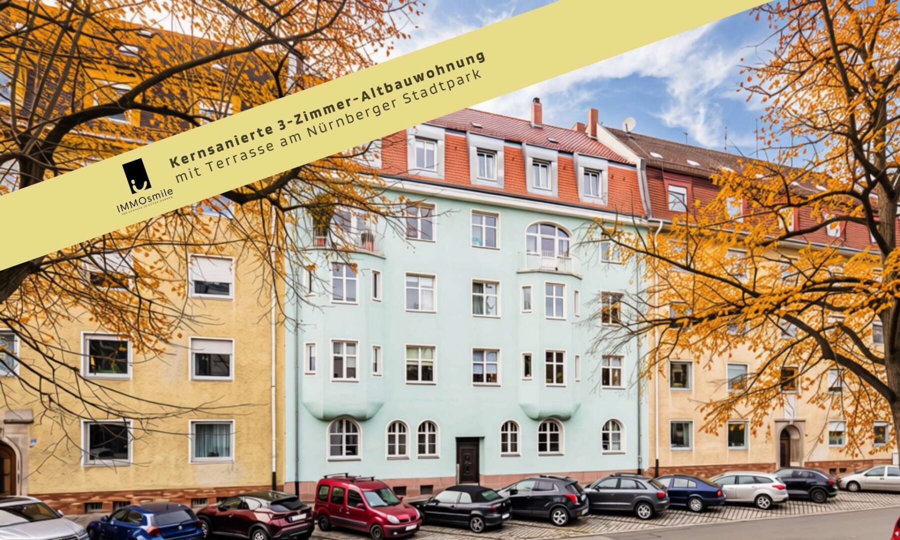 Kernsanierter Altbau trifft modernen Wohnkomfort – 3 Zi. mit Eichenparkett, FBH & Westterrasse